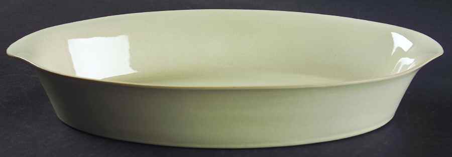Drama Cream 13" Oval Baker by Denby-Langley-1