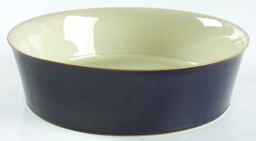 Drama Blue 9" Round Vegetable Bowl by Denby-Langley-1