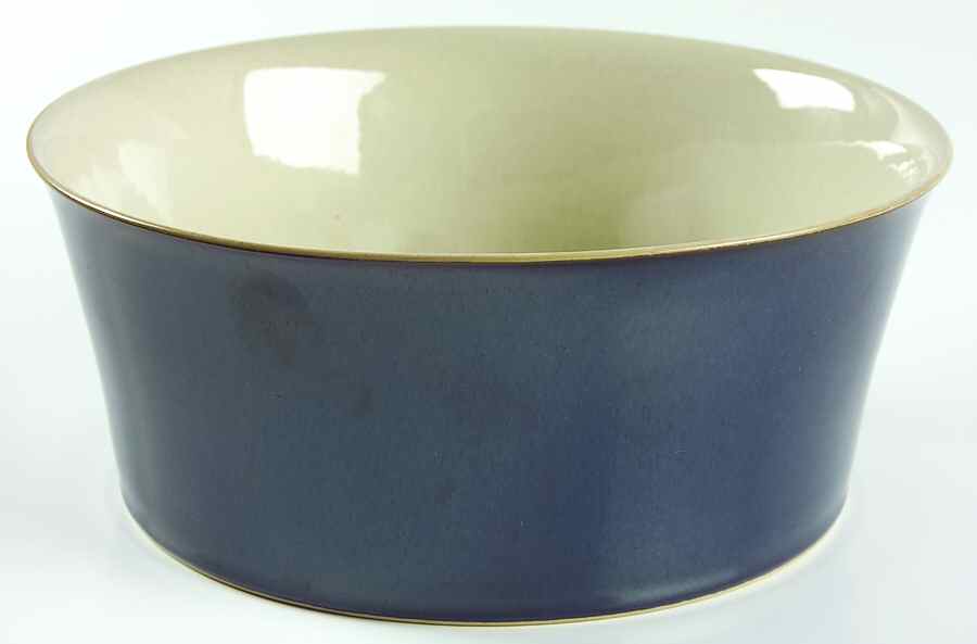 Drama Blue 9" Round Serving Bowl by Denby-Langley-1