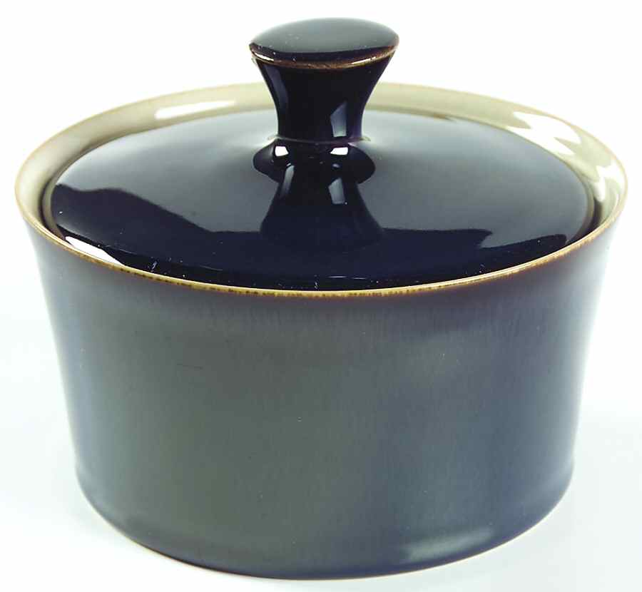 Drama Blue Sugar Bowl & Lid by Denby-Langley-1