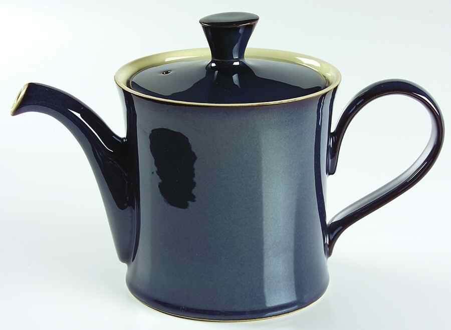 Drama Blue Teapot & Lid by Denby-Langley-1