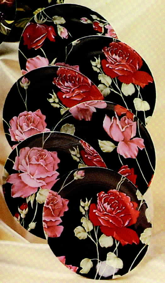 Roses Canape Plate by Philippe Deshoulieres-1