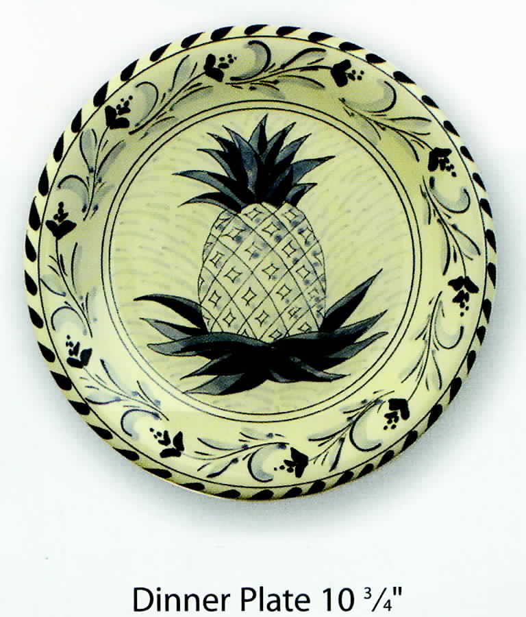 Pineapple Dinner Plate by Dovis Designs-1