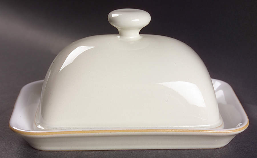 Linen 1/4 Lb Covered Butter by Denby-Langley-1