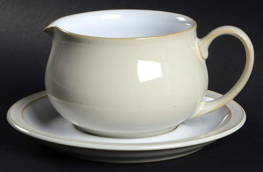 Linen Gravy Boat & Underplate by Denby-Langley-1