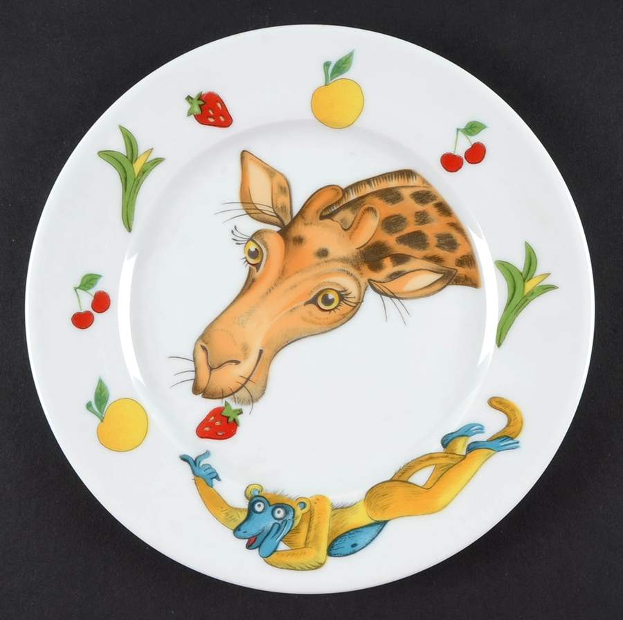 Jungle Jamboree Child's Plate by Philippe Deshoulieres-1