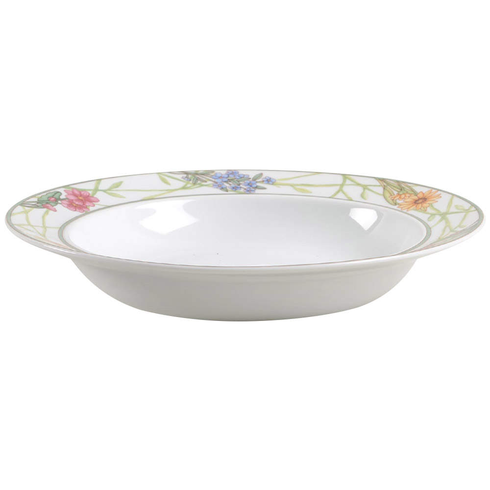 Cafe Floral Rim Soup Bowl by Dansk-1