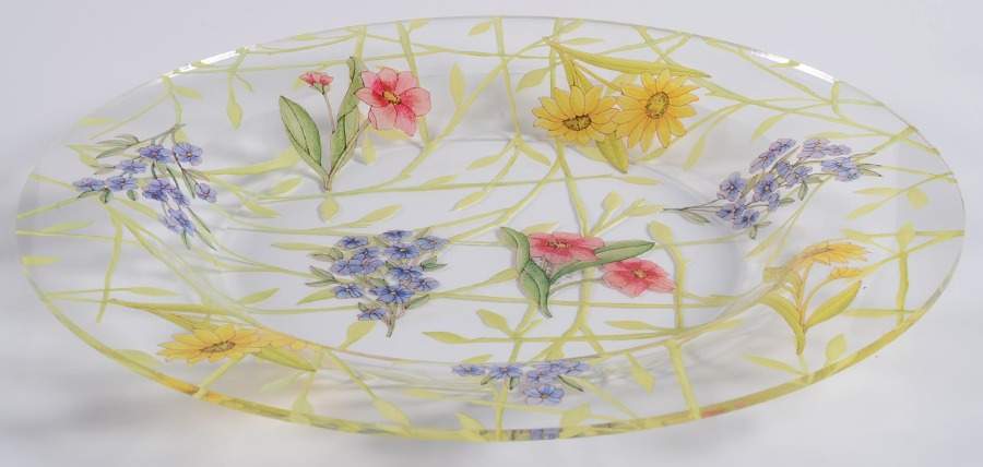 Cafe Floral Acrylic Salad Plate by Dansk-1