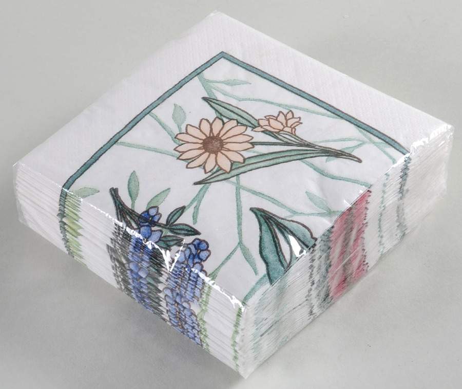 Cafe Floral Package of Paper Beverage Napkins by Dansk-1