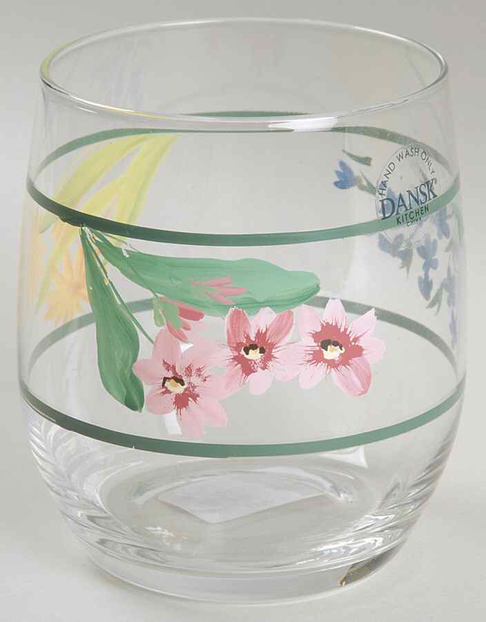 Cafe Floral 12 Oz Glassware Double Old Fashioned by Dansk-1