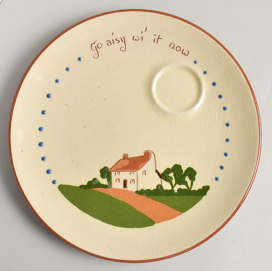 Torquay Devon Motto Ware Snack Plate by Dartmouth-1