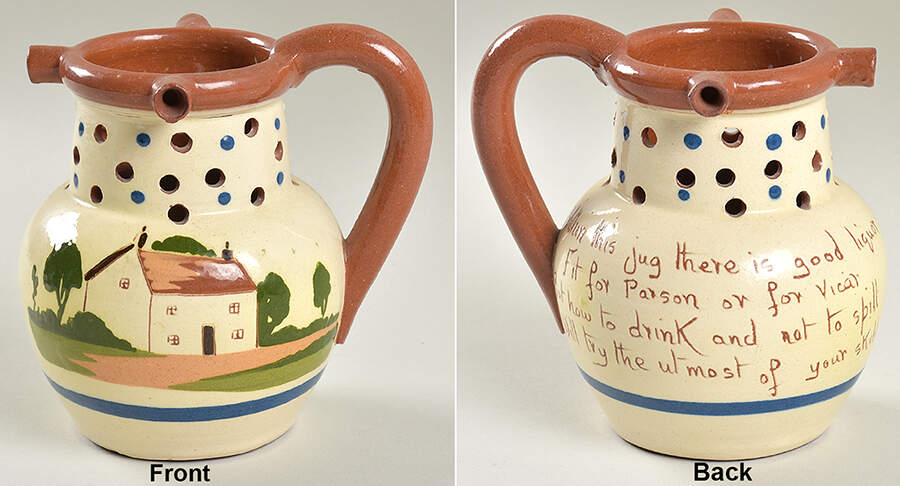 Torquay Devon Motto Ware Puzzle Jug by Dartmouth-1