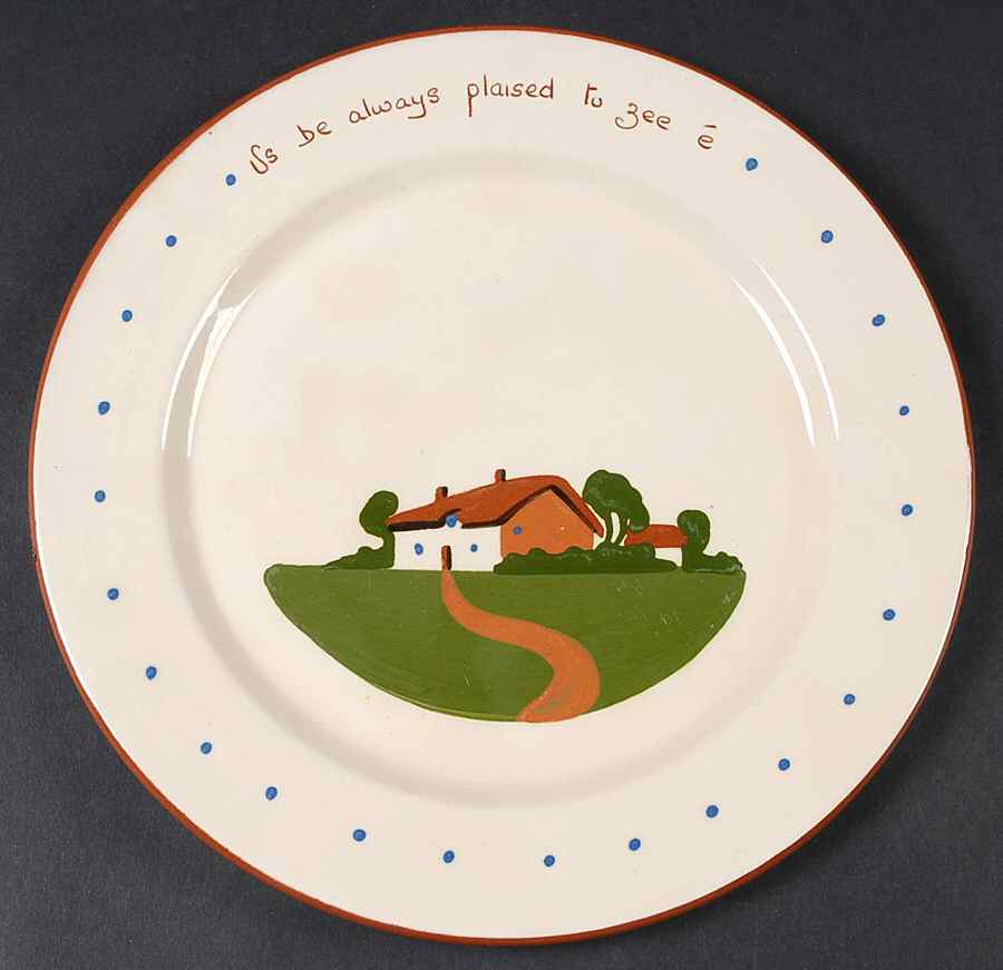 Torquay Devon Motto Ware Dinner Plate by Dartmouth-1