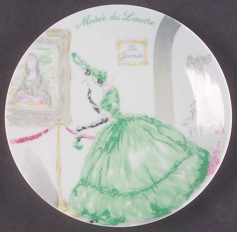 La Parisienne Green Canape Plate by Philippe Deshoulieres-1
