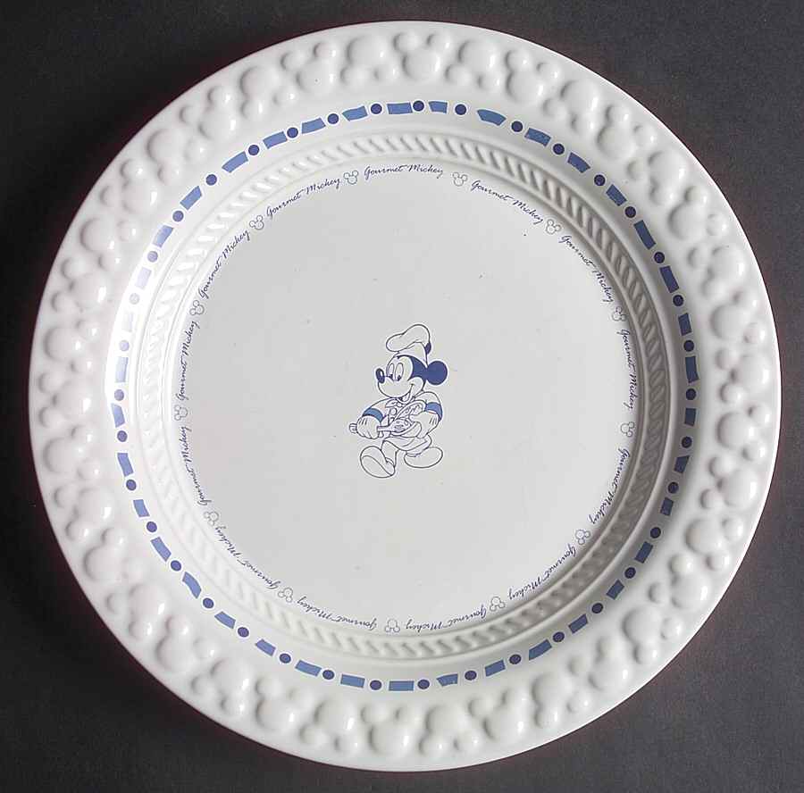 Gourmet Mickey (Blue Embossed) Dinner Plate by Disney-1