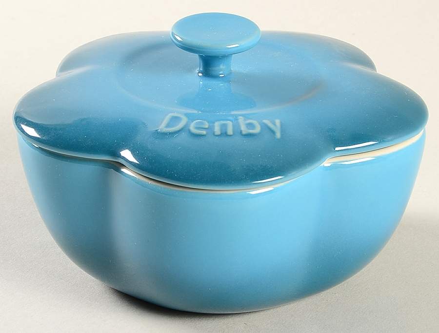 Azure Individual Casserole/Ramekin and Lid by Denby-Langley-1