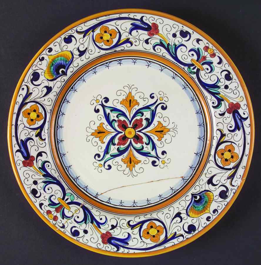 Ricco Deruta Dinner Plate by U. Grazia-1