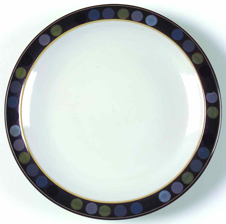 Jet Dots Tea Plate by Denby-Langley-1