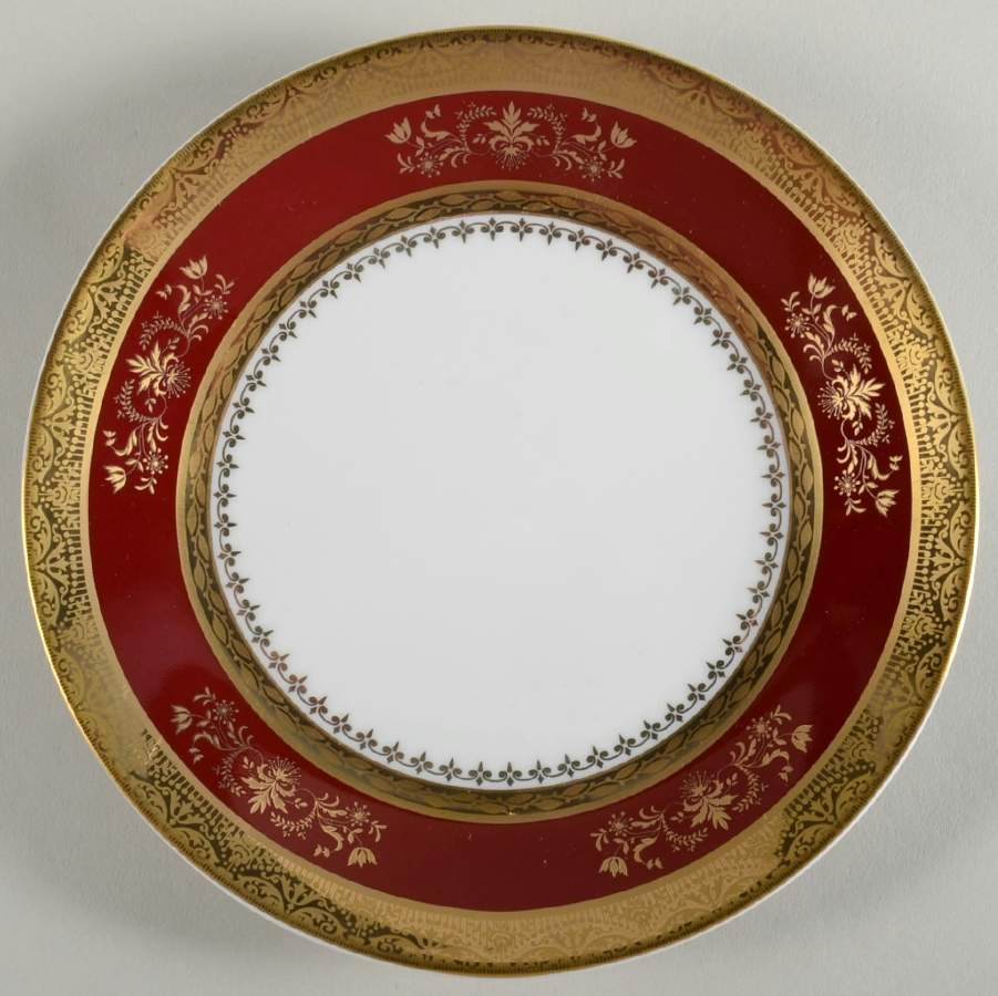 Orsay Rouge Bread & Butter Plate by Philippe Deshoulieres-1