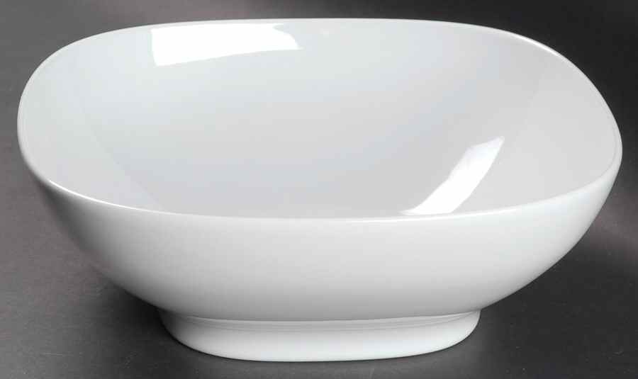 White Squares 10" Pasta Serving Bowl by Denby-Langley-1