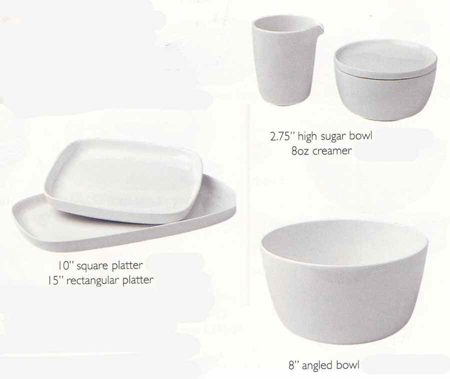 Lina White 10" Square Serving Platter by Danica-1