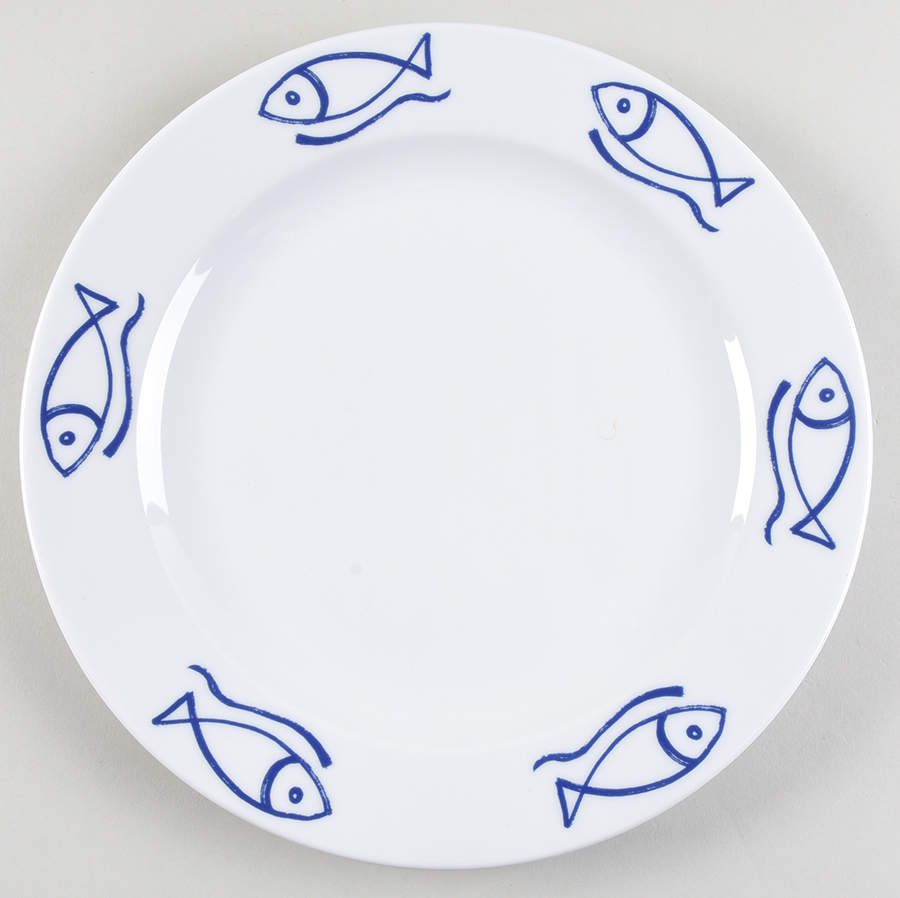Bistro Fish 12" Chop Plate (Round Platter) by Danica-1