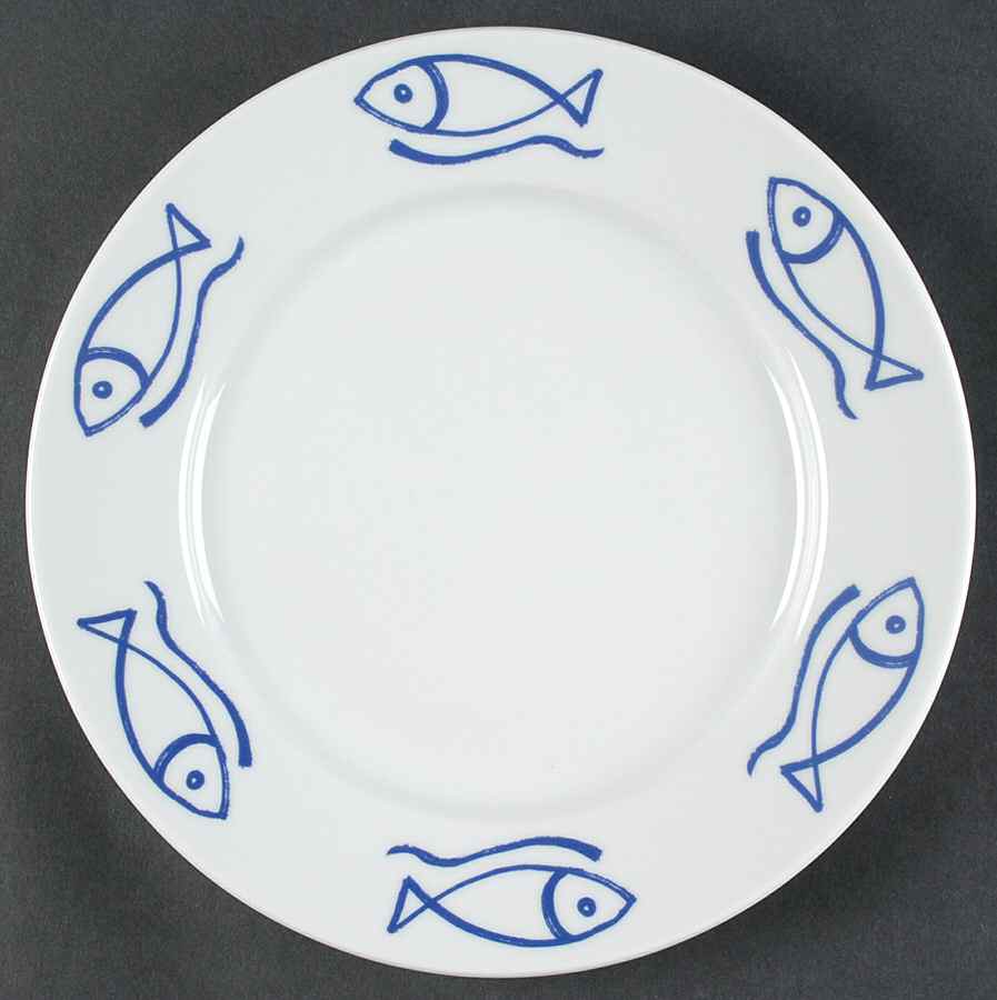Bistro Fish Dinner Plate by Danica-1