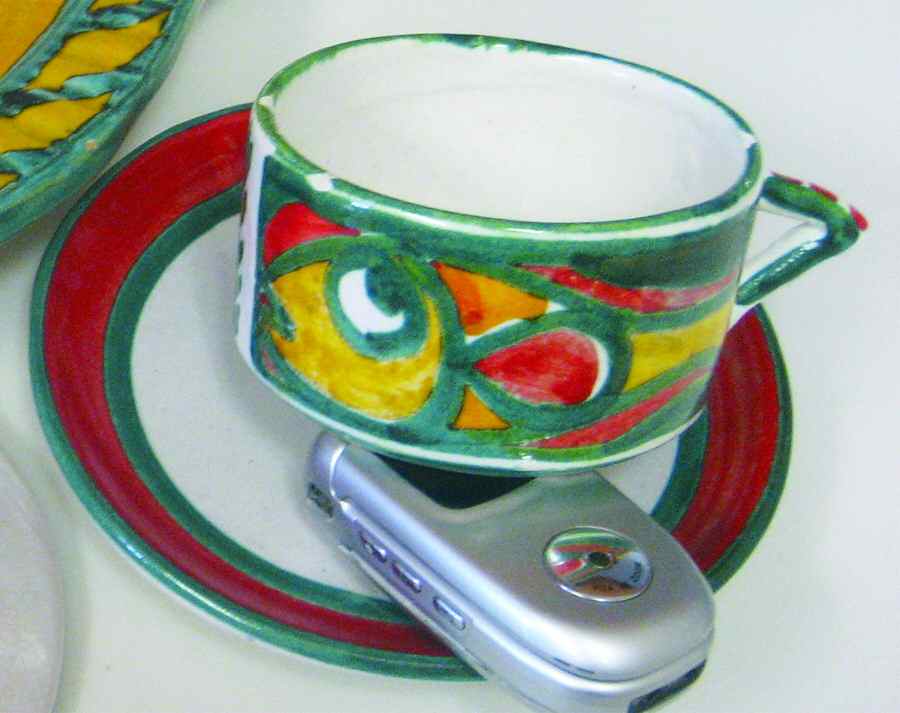 D1S2 Flat Cup & Saucer Set by Desimone-1