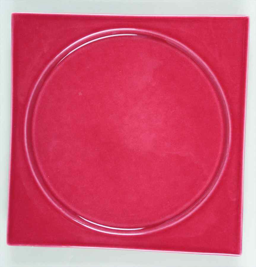 Color Spirit Framboise Square Dinner Plate by Philippe Deshoulieres-1
