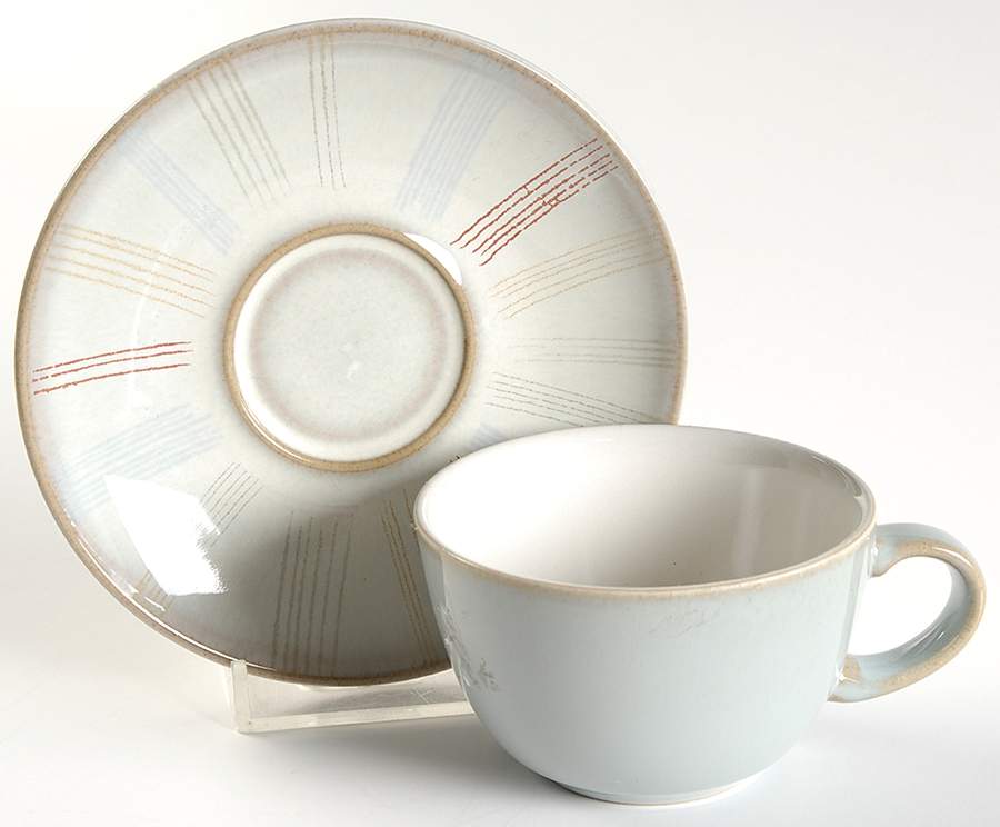 Mist Falls Flat Cup & Saucer Set by Denby-Langley-1