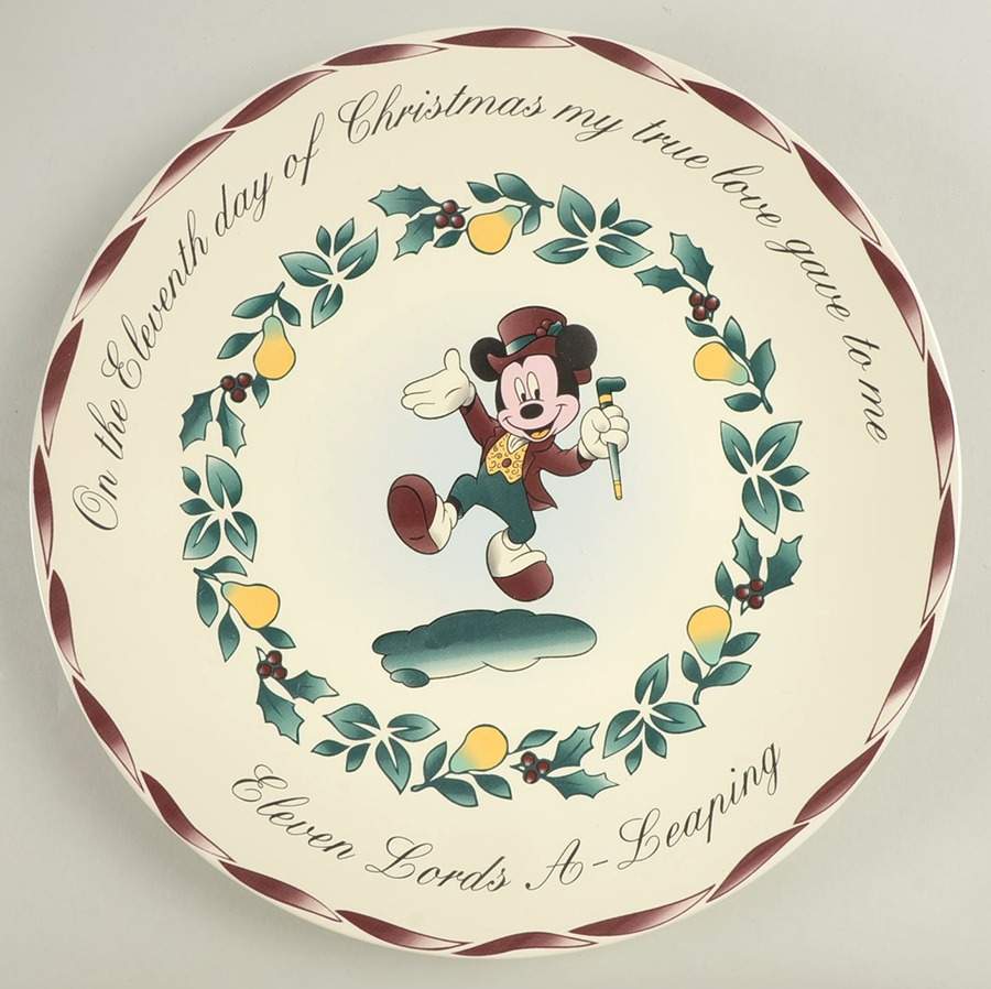 Twelve Days of Christmas Dinner Plate by Disney-1
