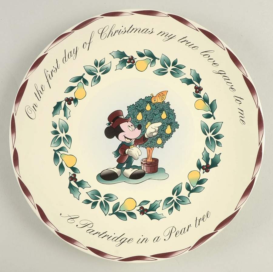 Twelve Days of Christmas Dinner Plate by Disney-1