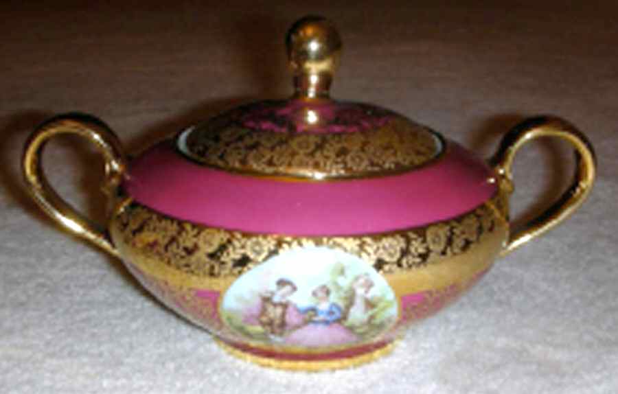 DWP3 Sugar Bowl & Lid by D W Porzellan-1