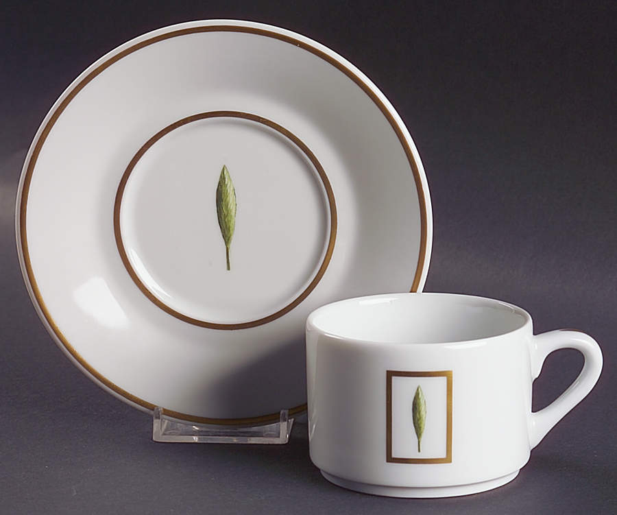 Toscane Et Jardins de Florence (Restaurant) Flat Cup & Saucer Set by Philippe Deshoulieres-1