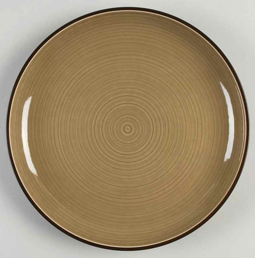 Spin Tan Dinner Plate by Dansk-1