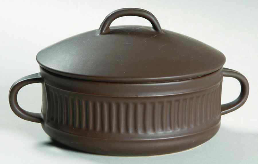 Flamestone Brown (Newer) Individual Casserole & Lid by Dansk-1