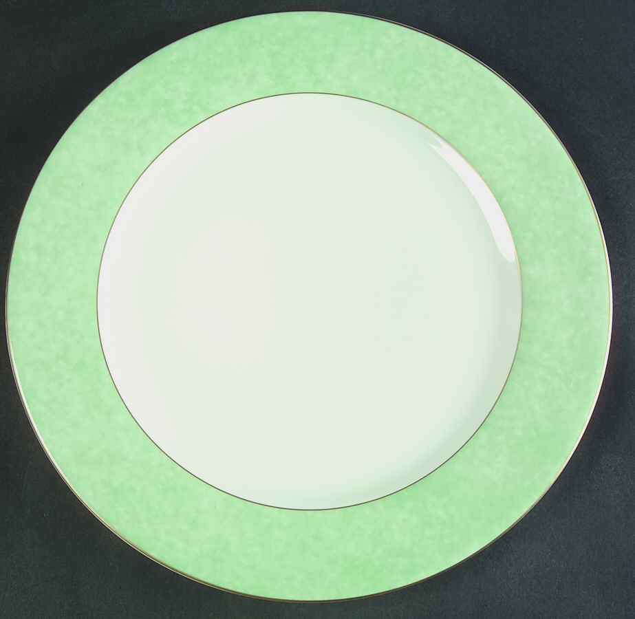 Indienne Jade Service Plate (Charger) by Philippe Deshoulieres-1