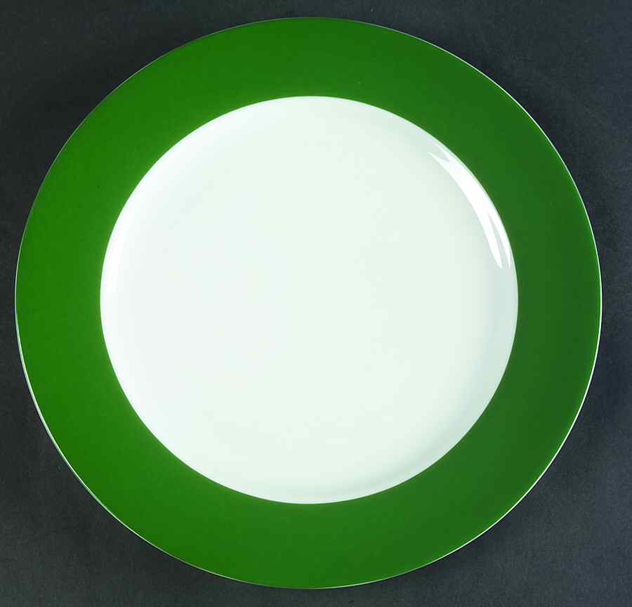 Indienne Vert Empire Service Plate (Charger) by Philippe Deshoulieres-1