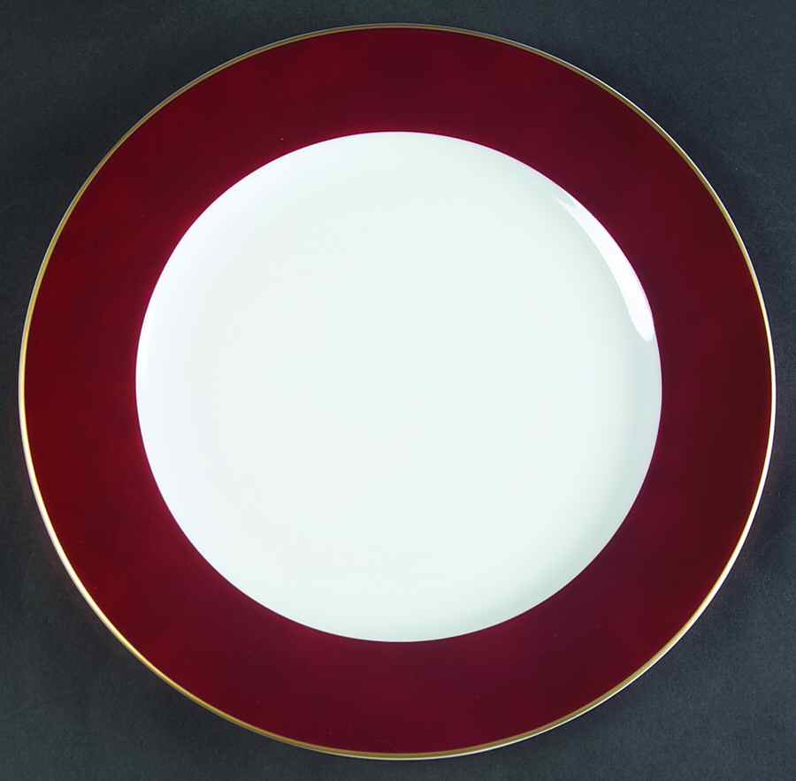Indienne Laque Rouge Service Plate (Charger) by Philippe Deshoulieres-1