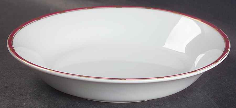 Zenith Red Soup/Cereal Bowl by Philippe Deshoulieres-1