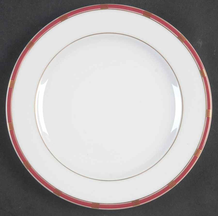 Zenith Red Bread & Butter Plate by Philippe Deshoulieres-1
