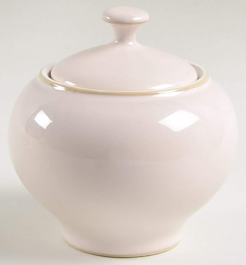 Natural Pearl Sugar Bowl & Lid by Denby-Langley-1