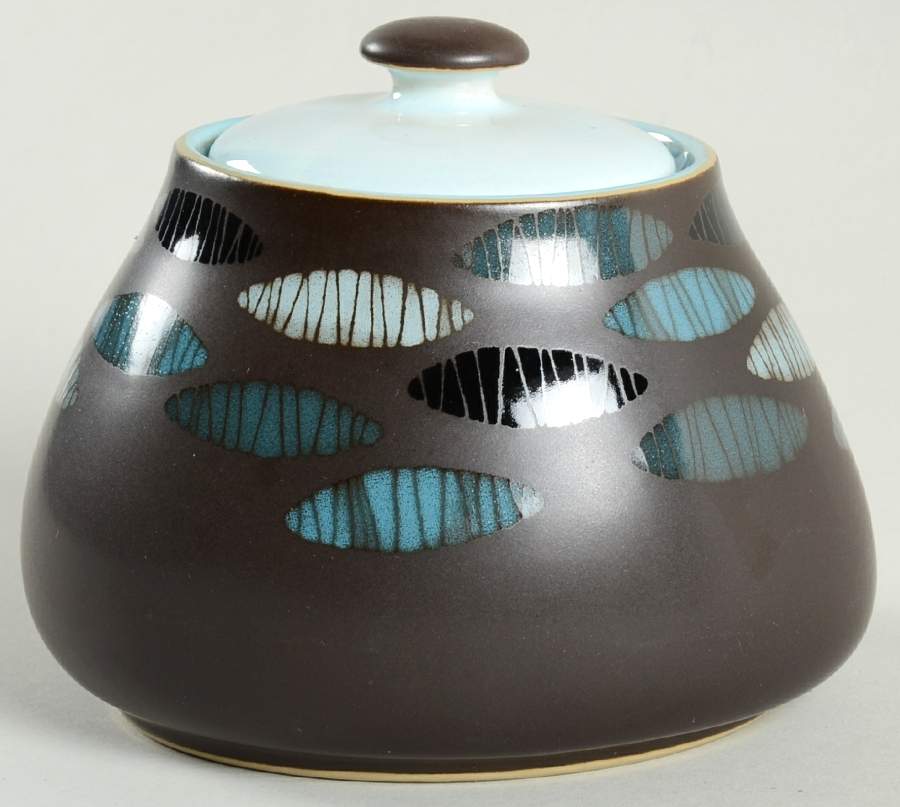 Ellipse Sugar Bowl & Lid by Denby-Langley-1