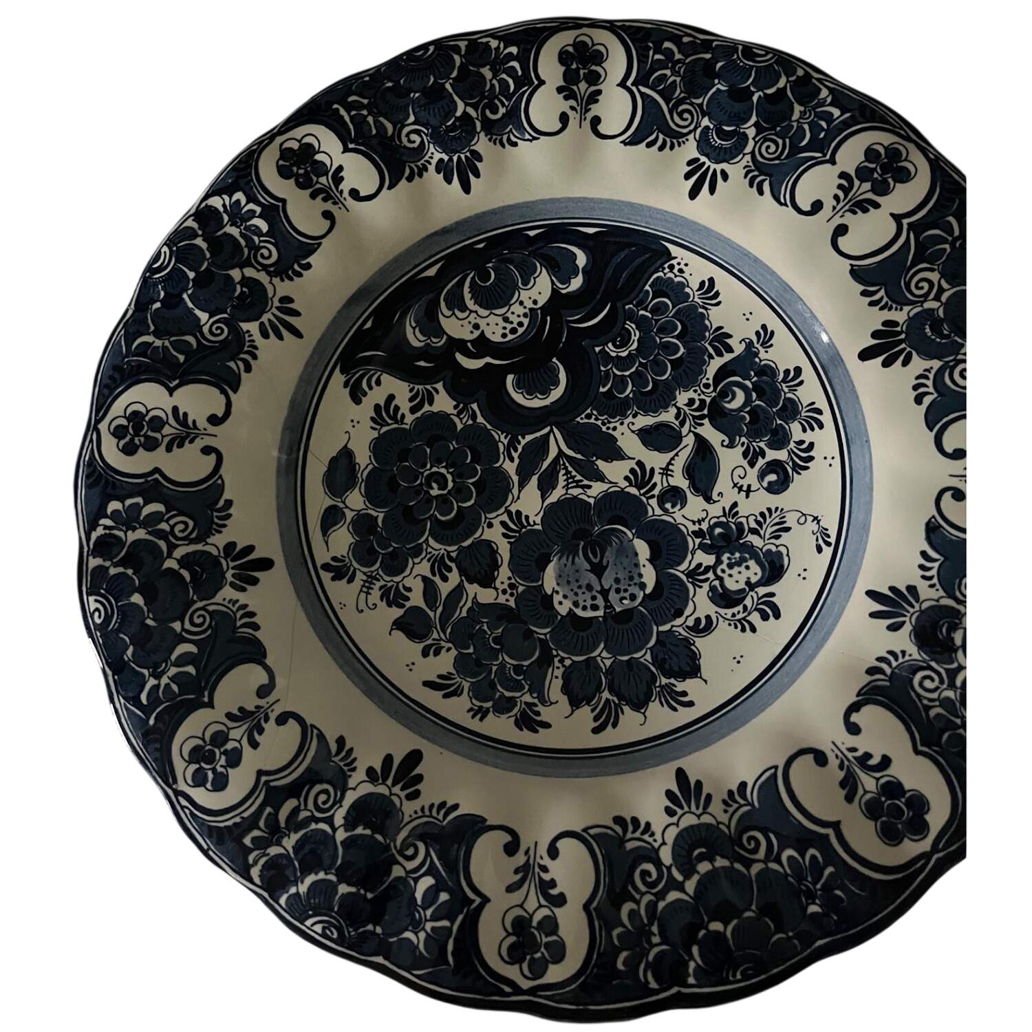 Blauw Delft 14" Wall Plate by Distel-1