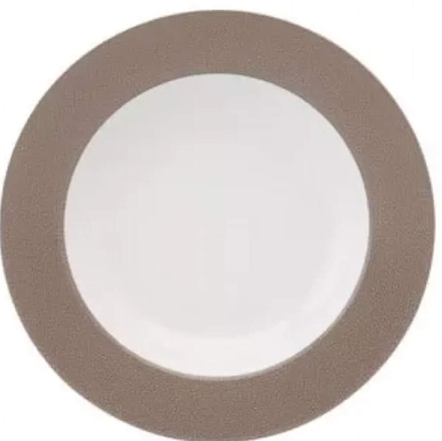 Seychelles Taupe Rim Soup Bowl by Philippe Deshoulieres-1