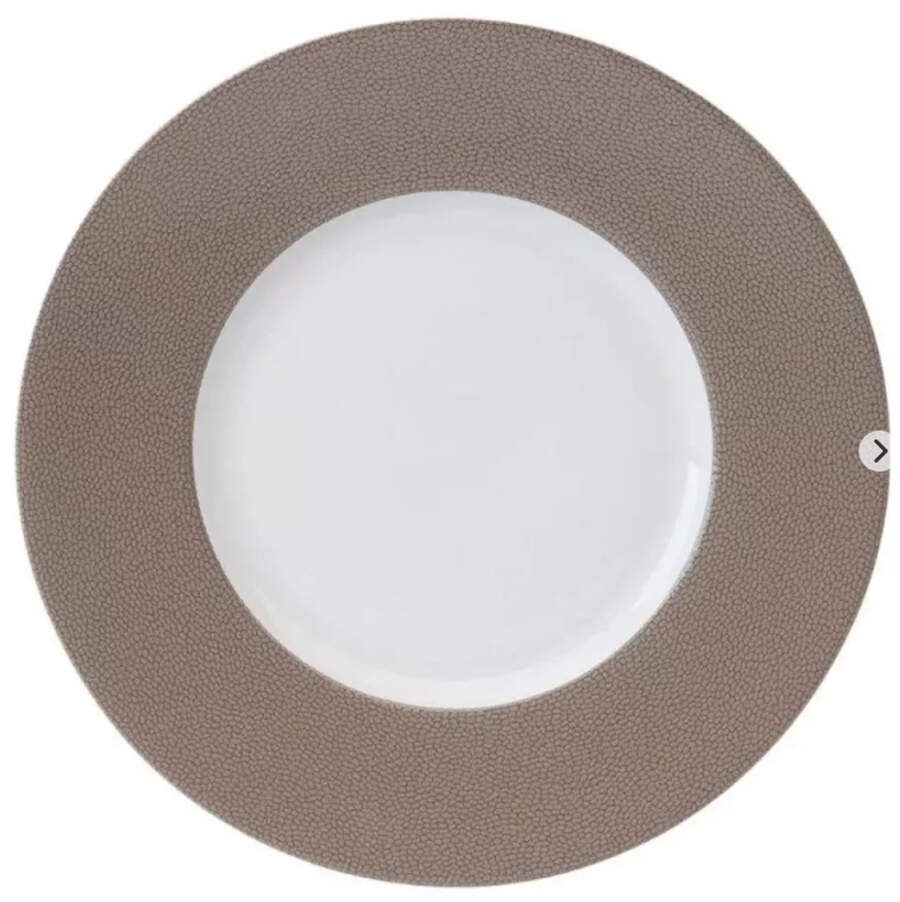 Seychelles Taupe Dinner Plate by Philippe Deshoulieres-1