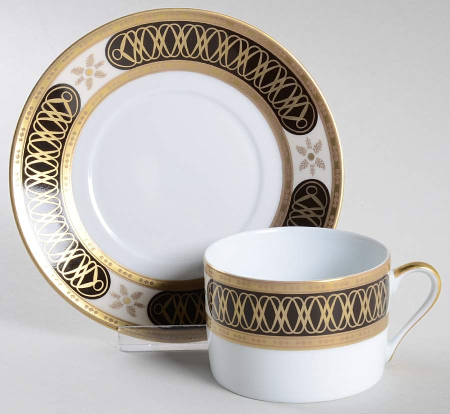 Abassides Flat Cup & Saucer Set by Philippe Deshoulieres-1