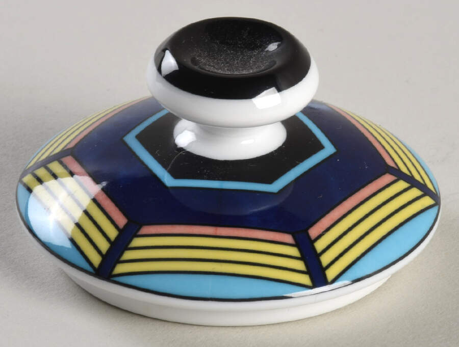 Helen's Garden Lid for Sugar Bowl by Denise Ford Designs-1