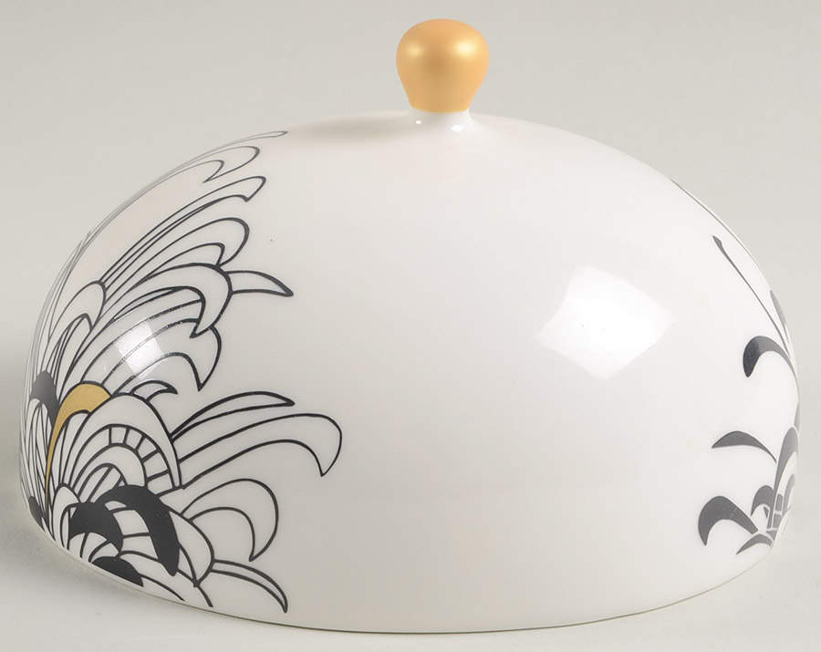 Chrysanthemum Lid for Round Butter by Denby-Langley-1