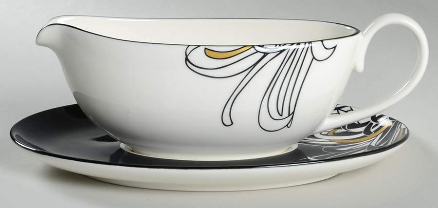 Chrysanthemum Gravy Boat & Underplate by Denby-Langley-1